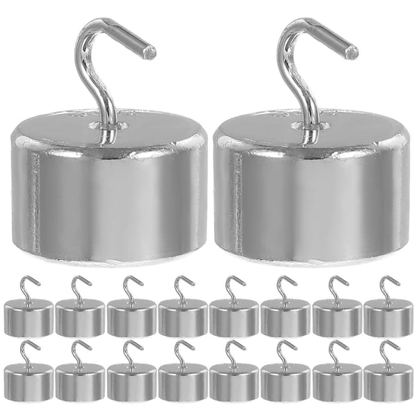 Baluue 50pcs 20g Hooked Weight Set Chrome-Plated for Physics Laboratory Experiments 1000g