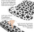 Wrist Rest Support Ergonomic Gel Mouse Pad & Memory Foam Keyboard Set, Non-Slip Rubber Base, Black and White Dot