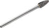 Carbide Burr SF-5L4 with 1/4 Inch Shank Diameter, Extended Long Double Cut Rotary Burr File, 4 Inch Length
