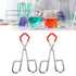 Labs Beaker Tongs, Rubber Coated Chemical Tool for 50mL-2000mL Beakers, Made of Steel with Rubber Sleeves