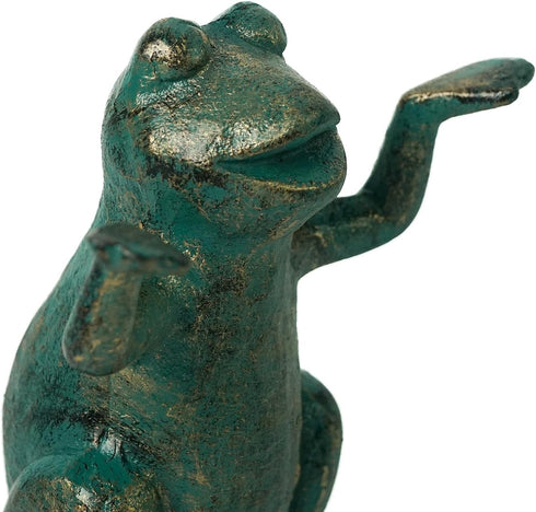 DreamsEden Cast Iron Frog Spectacle Display Eyeglass Holder Frogs Decorative Glasses Holder Sunglass Stand Metal