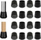 Zdxftc Black Round Rubber Chair Leg Tip Caps,Furniture Leg Caps,Non-Slip Rubber Chairs Stools