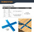 POWERTEC 71704 3" T-Track Intersection Kit, 2 Sets with Predrilled Mounting Holes for Woodworking Jigs