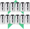 12-Piece Durable 1/4" Drive 10mm Socket Set Shallow, 6-Point, Cr-V Steel &