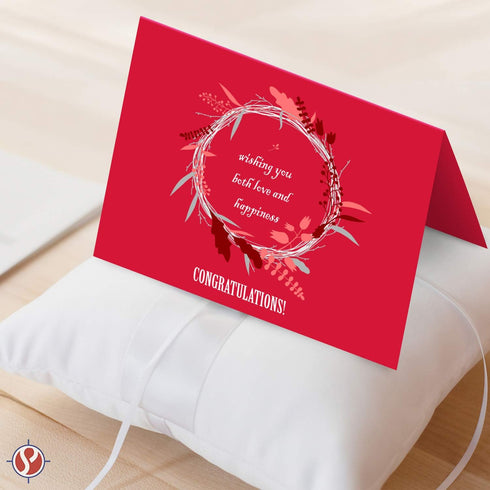 A2 2026 4.25" 5.5" 25 Pack Red Blank Greeting Cards and Envelopes Great for Holidays, Christmas and New Year Greetings