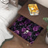 17.5" 393.7", Black Purple Wallpaper Peel and Stick, Dark Floral Skull Contact Paper x Vintage Rose Gothic Flowers Wall