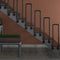 PAUANI U-shaped Industrial Iron Pipe Stairs Handrail - Metal Stair Railing, Anti-slip Side-mounted