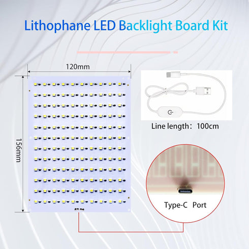 CMYK FAZ007 Accessories3D 5V Powered(1Kit) LED Backlight Board Kit for Bambu Lab Makerworld Printer Light DIY Hardware