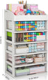 Desk Organizer with Drawers, 5 Drawers Storage Organizer for Office Supplies, Plastic Stationary Organizer, Makeup