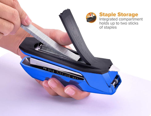 Bostitch Office Ascend 3 in 1 Stapler - 20 Sheet Capacity, Integrated Remover & Staple Storage, 420 Staples