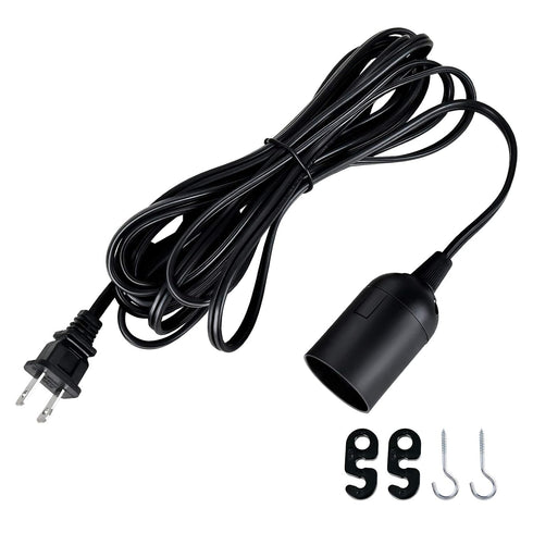 15 360W E26 Bulb Simple Deluxe Feet Extension Hanging Lantern Pendant Light Lamp Cord Cable Socket On/Off Switch (No