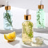 AOZITA 4 Set of 2 oz Clear Dropper Bottles (60ml) with 1 Funnel & 4 Labels - Glass Tincture Bottles for Essential Oils