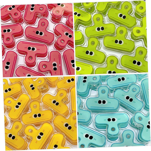 NOLITOY Small Eye Clip, Cute Binder Decorative Clips for Food Bags, Coffee Bags, and Paper Clips - 8pcs