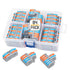 84Pcs Electrical Connector Assortment Pack, 2 in 2 Out Quick Compact for AWG24-12 Lever Wire Connectors