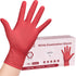Disposable Nitrile Exam Gloves - Small Box of 100, Burgundy, Latex-Free, Medical Grade