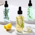 AOZITA Set of 4 Clear Eye Dropper Bottles 1 oz with Stainless Steel Funnels & Labels