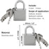 4 Inch Door Lock Latch Padlock Hasp Set, Stainless Steel Safety Right Angle Padlock Hasp Locking Latch with Screws for