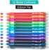 WallDeca Colored Gel Pens Set - 12 Count - Fine Point Gel Pens for Note Taking and Everyday Writing