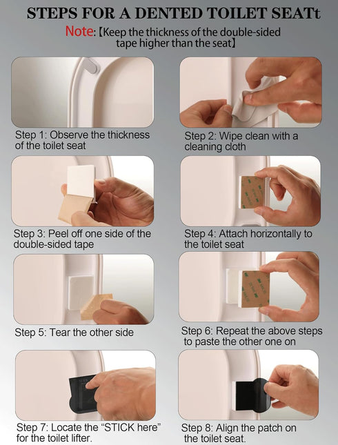 paobteiy (gray-1pc) Toilet Lid Lifter, Avoid Touching Toilet Cover Handle, Bathroom Accessories for Home, Office, Hotel