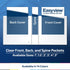 EasyView Premium 1-Inch Binders with Clear-View Covers, 3-Ring Binders Pack of 6 for School or Office