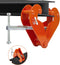 TKK Beam Lifting Clamp, 2200Lbs/1Ton Load Capacity, Adjustable Opening Flange for Lifting Rigging (Orange)