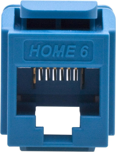 Leviton 61HOM-RL6 Home 6 Snap-In Connector, Blue, T568A/B Wiring