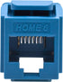 Leviton 61HOM-RL6 Home 6 Snap-In Connector, Blue, T568A/B Wiring