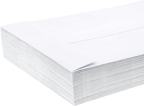 Juvale 50-Count #14 White Policy Business Envelopes, 11.5 x 5 Inches for Office Use