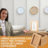 Chivertion 50 Pcs Kraft Paper Greeting Card Storage Box with PVC Window - Bulk Frame Photo Storage Box (5.39 x 7.36 x 1
