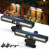 Clip On Solar Motion Sensor Outdoor Lights, 2 Pack 72 LED Solar