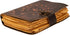 Galaxy with Eye Vintage Leather Journal - Antique Handmade Deckle Edge Paper, Printed Leather Journal for Men & Women