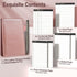 WEMATE 10 Pieces Small Notepad Holder Set, Pocket Notebook with 8 Memo Book Refills and Metal Pen, 3 x 5 Inch, Rose Gold