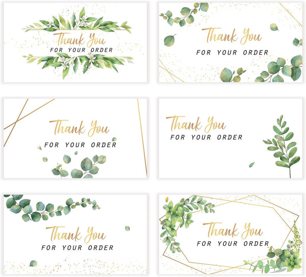 Outus 180 Pieces Thank You for Your Order Card Support Small Business Customer