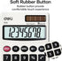 Deli Standard Function Basic Calculator, Solar Battery Dual Power Office Calculator with Cover, Metal Panel