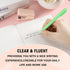 Teling 100 Pcs Cute Stylish Ballpoint Pens, Comfortable Writing Medium Point 1.0 mm for Office Supplies (Light Green)