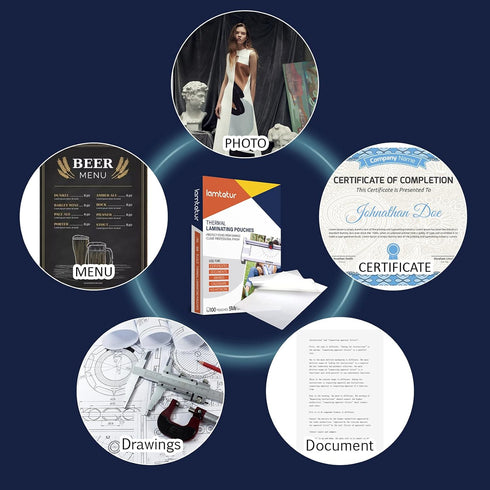 Thermal Laminating Pouches, 9"x11.5" Inches, 5mil, 100 Pack Clear Letter Size Laminating Sheets