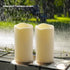 15PACK (D3 xH5.5) Outdoor Plastic flameless Candles with Remote Control and Timer, LED Flickering Battery Operated