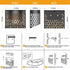 Generic 4 Pack, IP65 Solar Wall Lights Outdoor Waterproof LED Fence Deck Step Lights for Patio Yard Garden