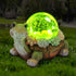 Solar Turtle Garden Statue Lights for Outdoor Decor with Succulent and LED