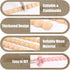 Hamminy 15.7 Inch 3D (24mm, 6 Beaded Wood Trim Molding Decorative Half Wooden Bobbin Trim Unfinished Decorative Molding