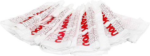 100 11.5" 6.25" 21", 15mic, 0.6 TashiBox Ct plastic bags/Shopping Bags/Thank You Bags/Reusable and Disposable Grocery