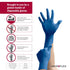 Microflex SafeGrip SG-375 Extra Thick Disposable Latex Gloves for Life Sciences, XL Blue (Box of 50)
