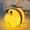 Cute Bee Night Light Silicone Rechargeable Touch-Controlled Dimmable RGB Lamp with Adjustable