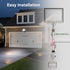 240-Degree Motion Detector, Adjustable Time & Detection Sensitivity, 60 Feet Range, PIR Sensor