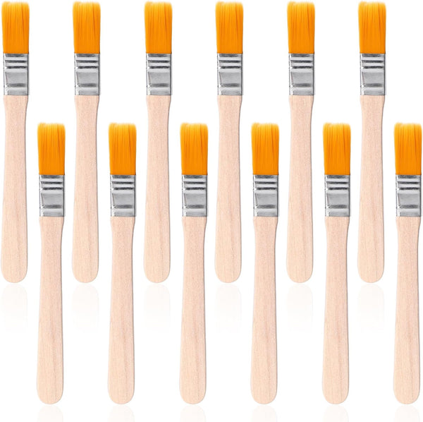12 Pcs Paint Brush, 5 Inch Trim Painting Tool with Soft Bristle, Small Brushes for Walls, Touch Up, Cabinets