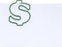 Money Dollar Sign $ Shaped Paper Clips, 100 Count Green, Great for Collectors or Office Gift in Round Tin