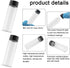 JIUWU 15ml Clear Glass Sample Vials, 42pcs Liquid Transparent Bottles with Lab Screwcap Capacity Travel Container