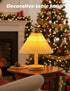 Buroraix 2-Piece Small Table Lamp with Modern Style Wooden Base, Suitable for Bedside Tables in Bedrooms, Living Rooms