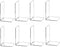 Clear Bookends for Heavy Books - 8pcs Acrylic Book Shelf Organizer for Desk, Plastic Heavy Duty Book Holders