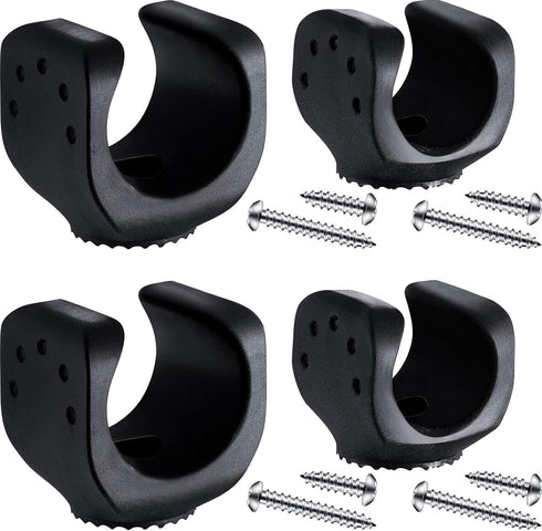 Jetec 4 Pieces Flashlight Mounting Brackets with Screws Versatile Clip Mount for